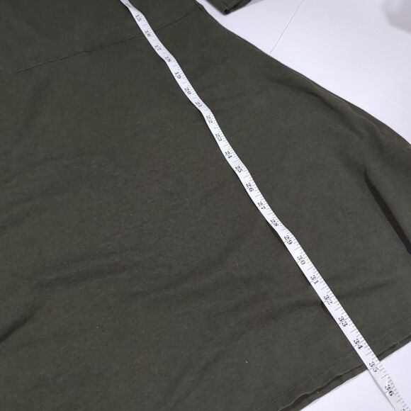 Toad&Co Dress Womens Large Green MizDress Knee Length 3/4 Sleeves Dark Green - Picture 12 of 12